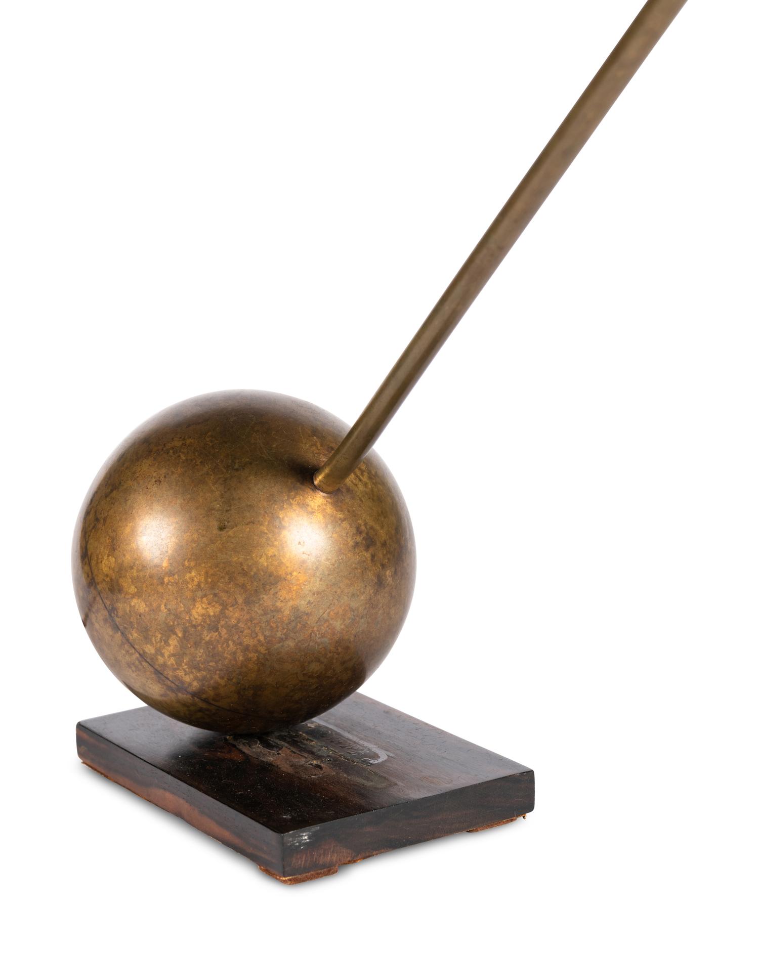 A Gilt Brass Table Lamp