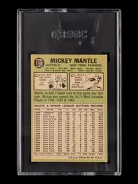 A 1967 Topps Mickey Mantle Baseball Card No. 150 (SGC 4 VG-EX)