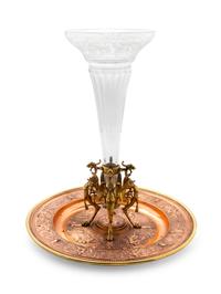 A Neoclassical Gilt Metal Centerpiece