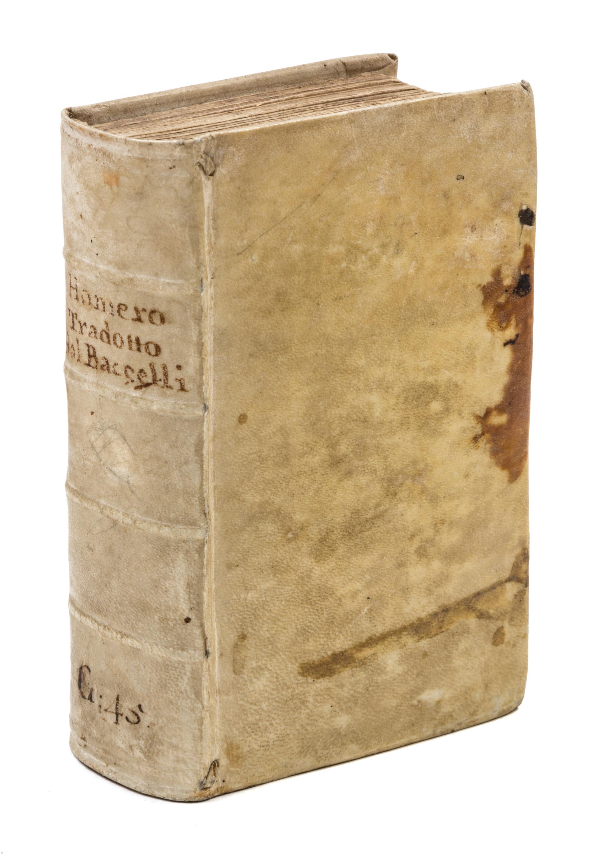 (HOMER) BACCELLI, GIROLAMO. L'Odissea. Florence, 1582.