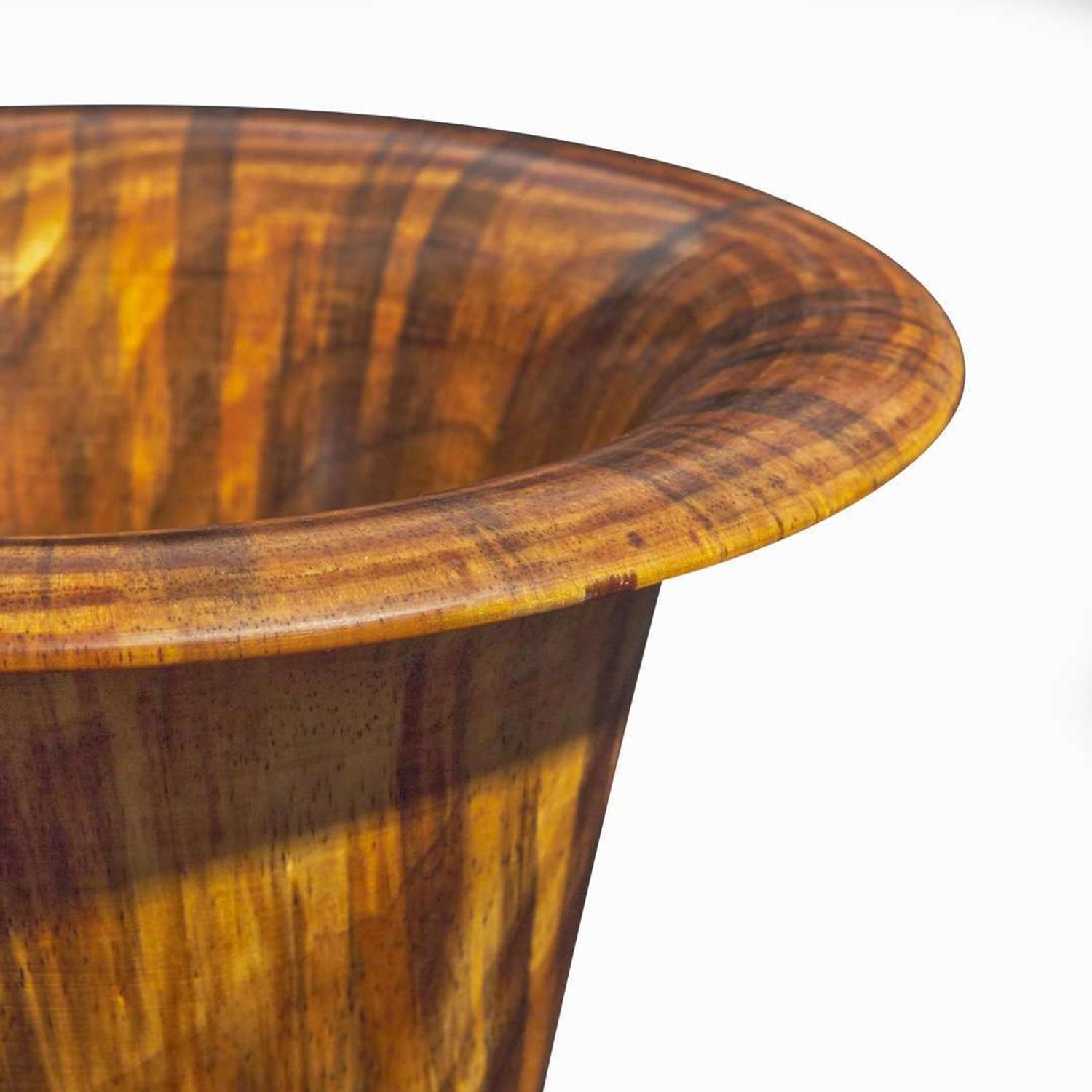 Philip Moulthrop (American, b. 1947) Streaked Georgia Pine Flared Vase, USA, circa 1990s