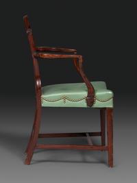 A Federal Carved Mahogany Armchair
