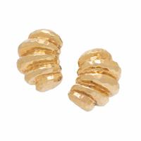 YELLOW GOLD GEOMETRIC EARRINGS