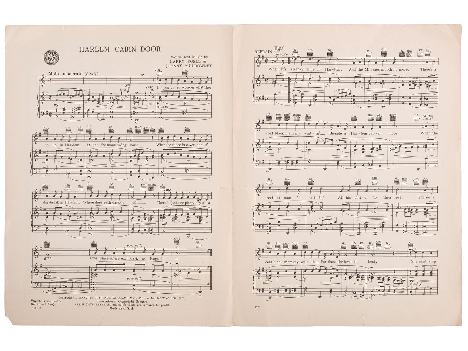 [MUSIC]. A group of photographs, real photo postcards, and sheet music from African American musicians, incl. jazz, from the late 19th and early 20th centuries.