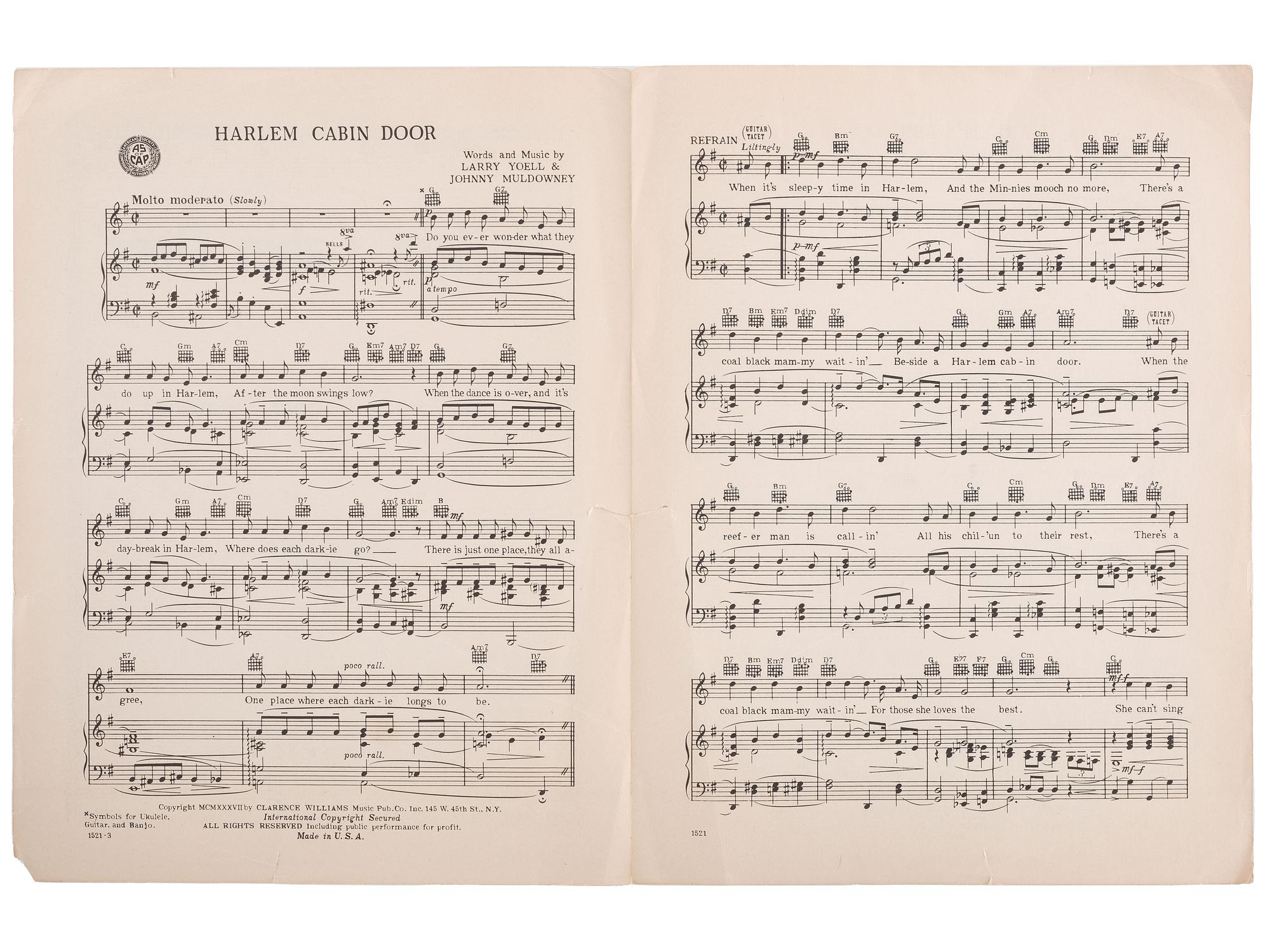 [MUSIC]. A group of photographs, real photo postcards, and sheet music from African American musicians, incl. jazz, from the late 19th and early 20th centuries.