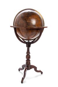 A Regency 21-Inch Terrestrial Floor Globe by John and William Cary