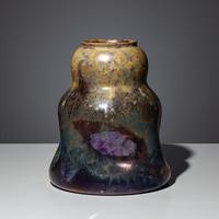 Large vase with seashell decor