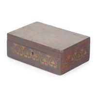 A Classical Stencil-Decorated and Faux-Grained Box