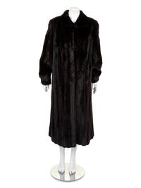 Nordstrom Brown Mink Coat, 1990-2000s