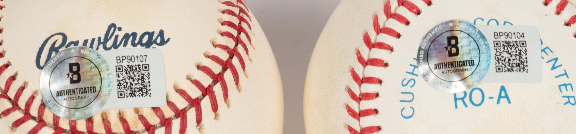A Group of Mark McGwire and Sammy Sosa Single Signed Autograph Baseballs (Beckett Authentication Services)