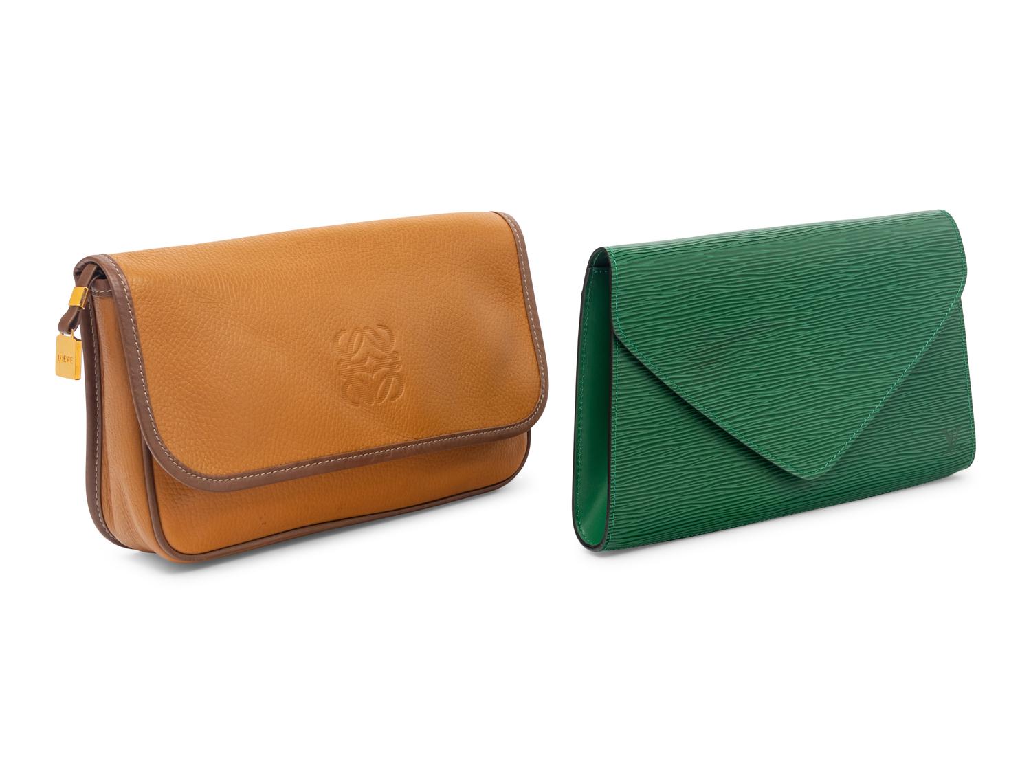 Louis Vuitton Epi Leather and Loewe Clutches