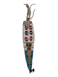 Ute Beaded Hide Tail Bag