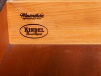 A Kindel Chippendale Revival Shell-and-Block Front Desk-and-Bookcase