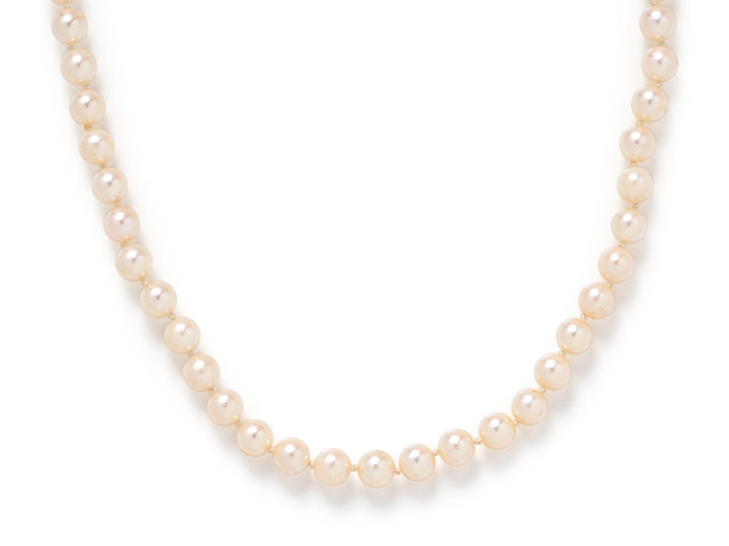MIKIMOTO, CULTURED PEARL NECKLACE