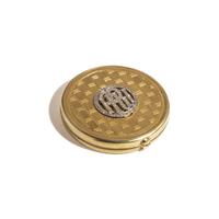 CARTIER, YELLOW GOLD AND DIAMOND COMPACT