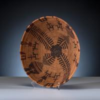 Apache Polychrome Basket, with Figures