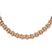 YELLOW GOLD AND DIAMOND NECKLACE