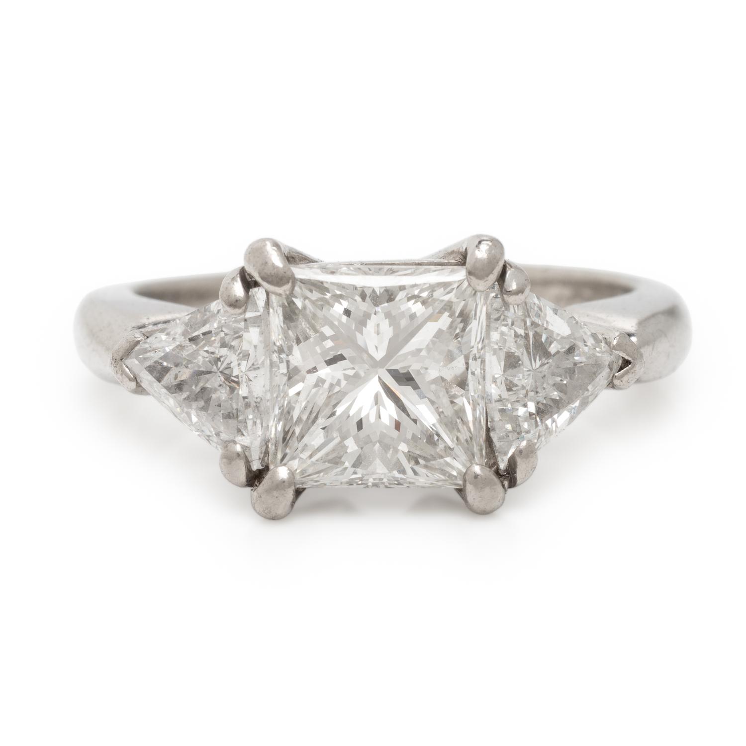 Diamond and Platinum Ring