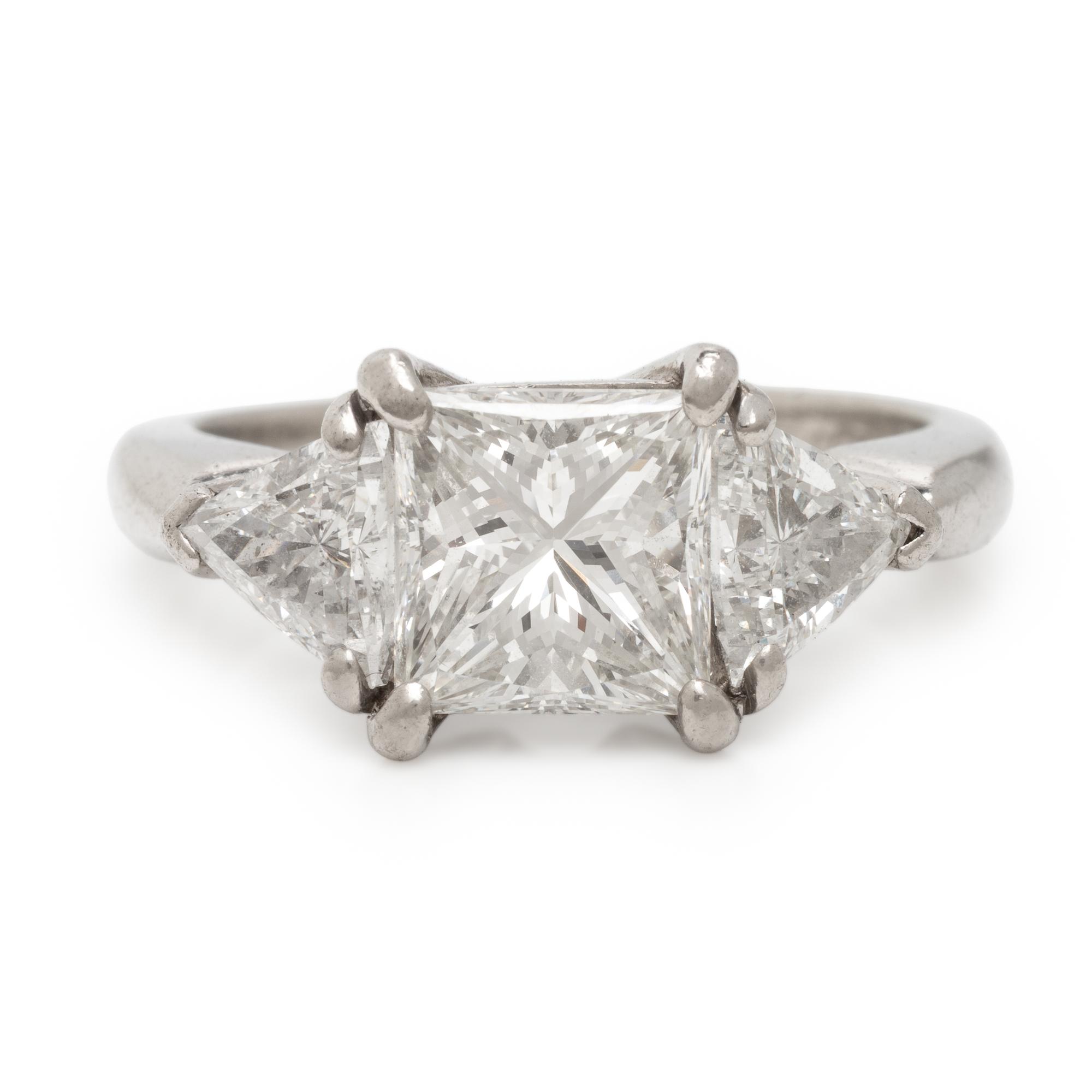 Diamond and Platinum Ring
