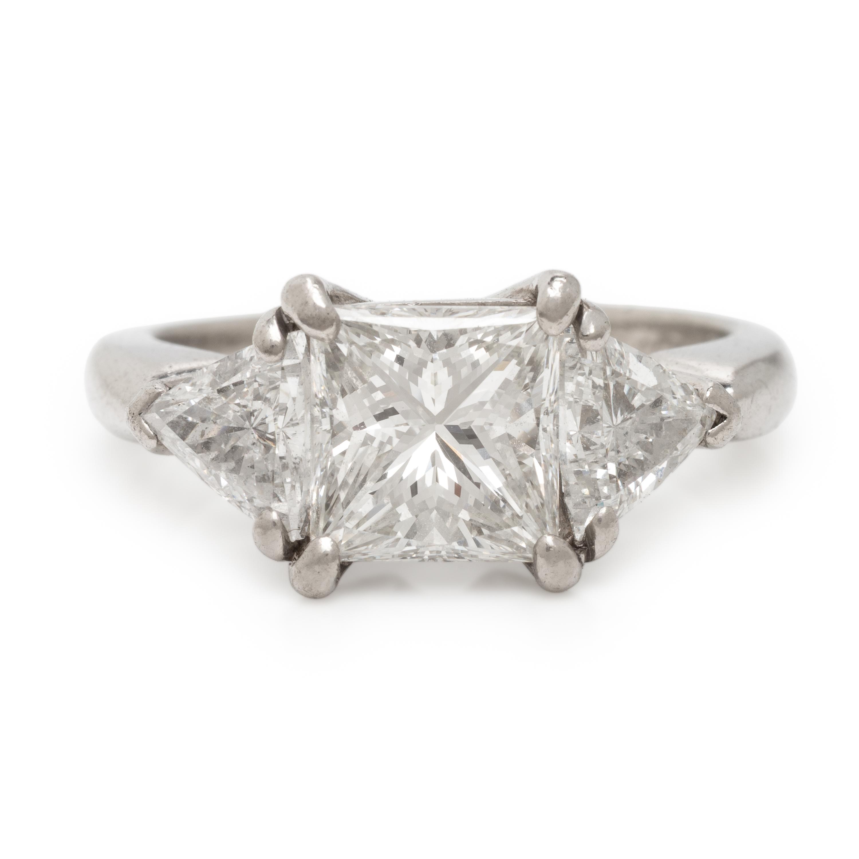 Diamond and Platinum Ring