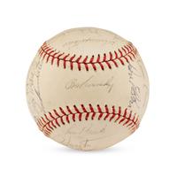 A 1964 Chicago Cubs Team Signed Autograph Baseball