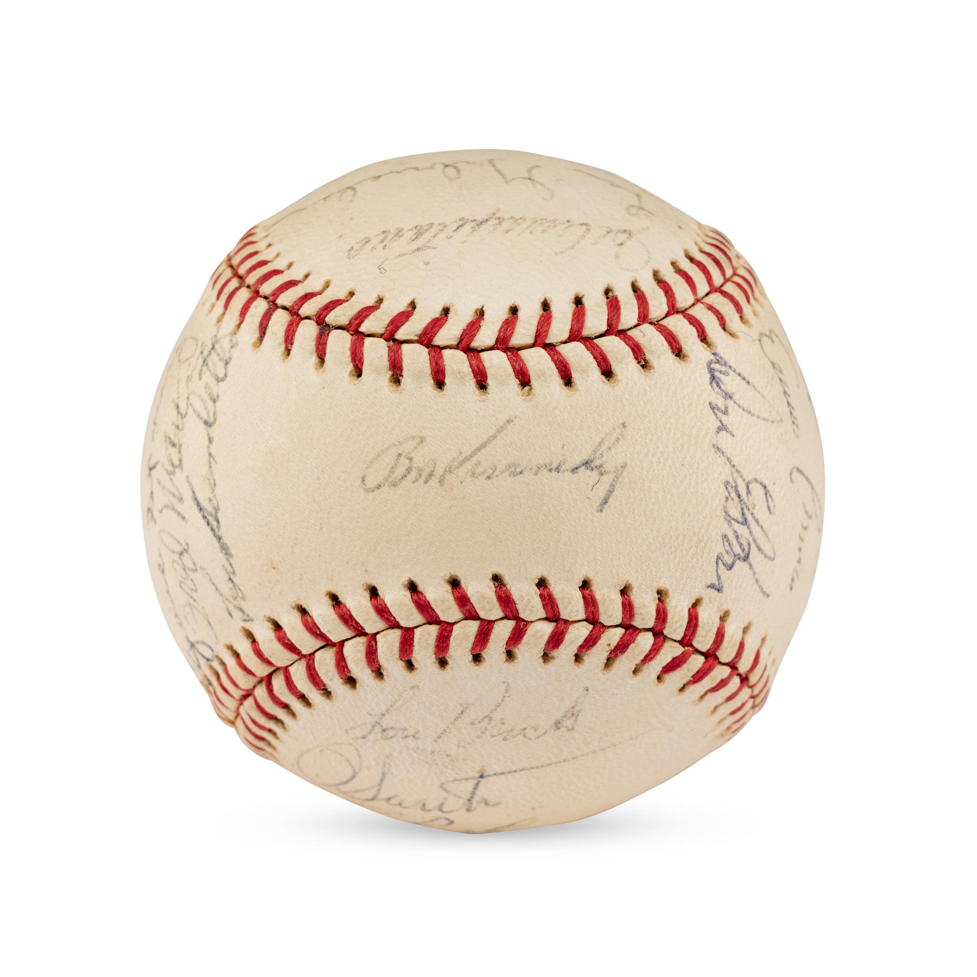A 1964 Chicago Cubs Team Signed Autograph Baseball