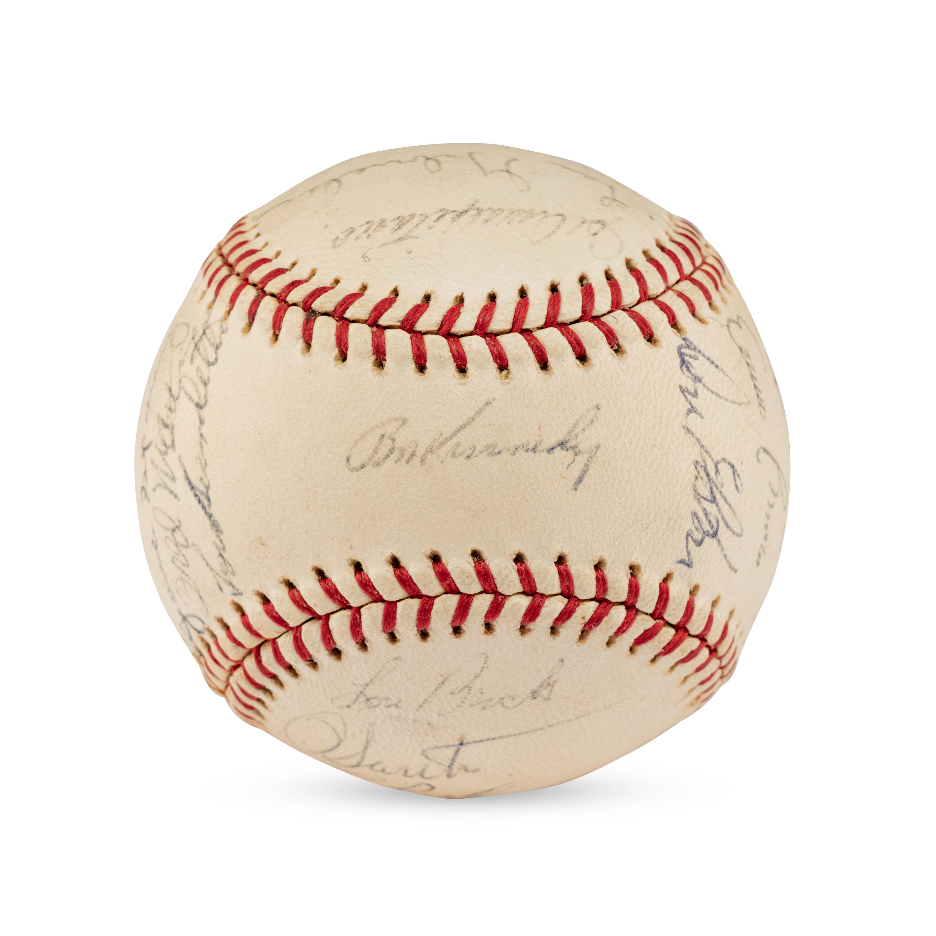 A 1964 Chicago Cubs Team Signed Autograph Baseball