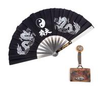 A Leather Purse and A Fabric Fan