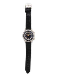 CHOPARD, STAINLESS STEEL 'L.U.C. TIME TRAVELER ONE' WATCH, BOX & PAPERS