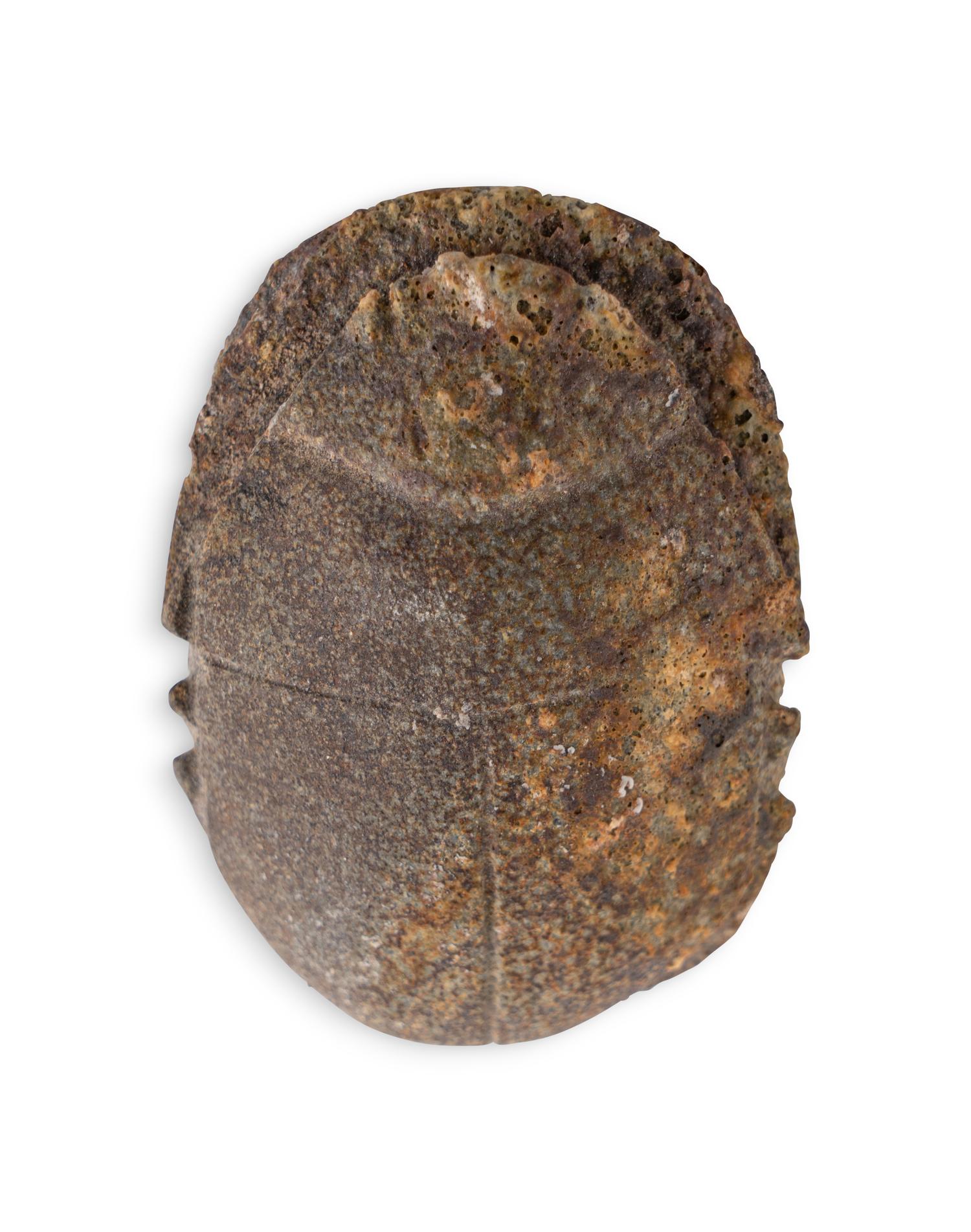 An Egyptian Stone Heart Scarab