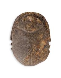 An Egyptian Stone Heart Scarab
