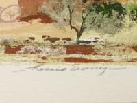 Five Works: Village of Trampas N.M ., edition 64/120; Rio Chama , edition 60/120; High Meadow , edition 86/120; The Stanstuario at Chimayo - N.M., edition 124/130; Palo Verde , edition 83/120
