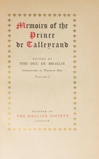 (BONAPARTE, NAPOLEON). [The Life and Memoirs of Napoleon, Madame Junot and Prince de Talleyrand.]. London, n.d. Limited edition.