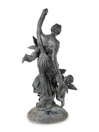 A Monumental Cast Metal Figural Group