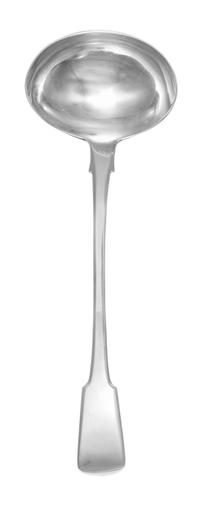 An Irish George IV Silver Ladle, James Brady, Dublin, 1821, with a fiddle form handle.
