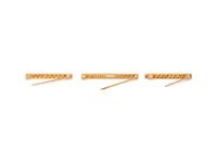 COLLECTION OF YELLOW GOLD AND DIAMOND BAR BROOCHES