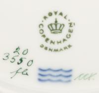 A Set of Ten Royal Copenhagen Flora Danica Porcelain Salad Plates