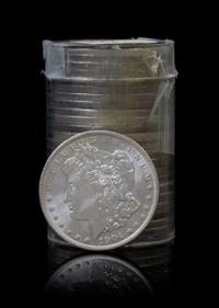 A Group of Twenty-Three United States Morgan Silver Dollars