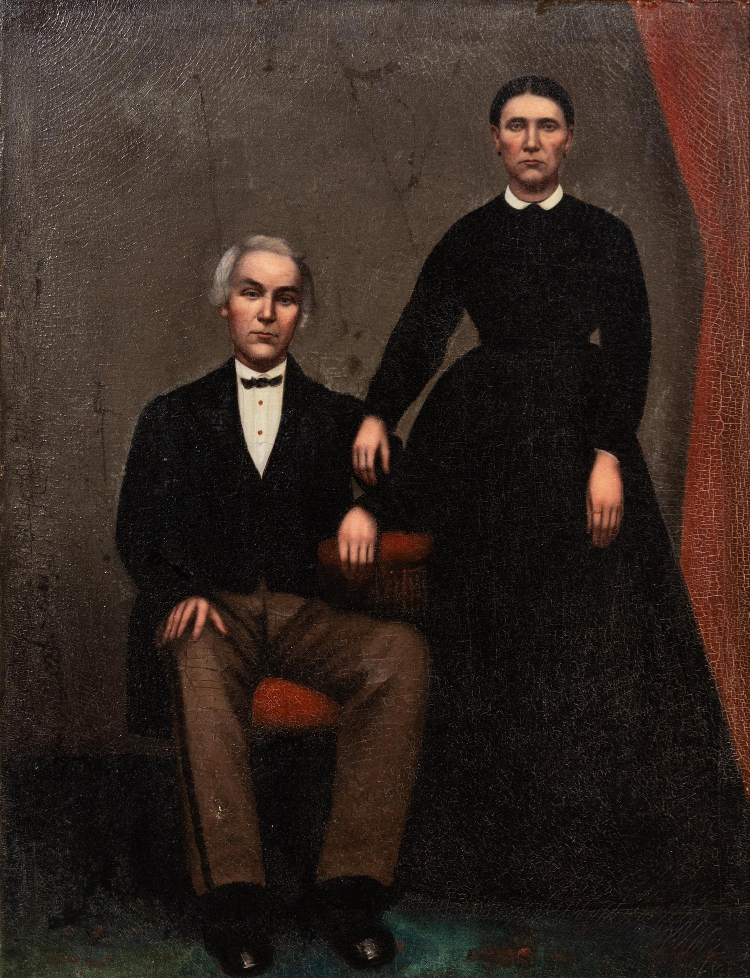 Artist Unknown(Chinese School, 19th Century)Possibly a Portrait of Captain Robert Bennet Forbes and Mrs. Forbes, circa 1880