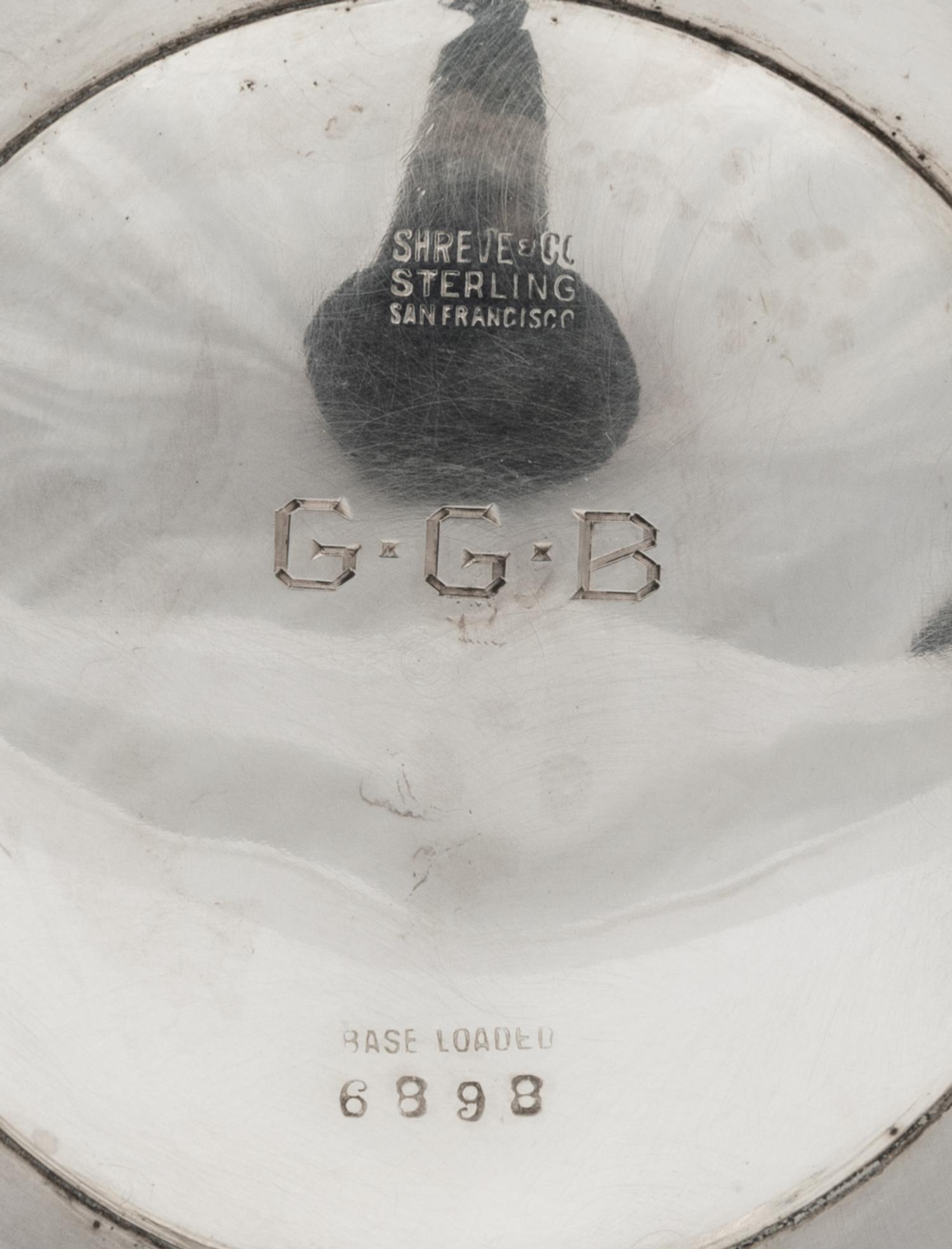 A Shreve & Co. Silver Trumpet Vase