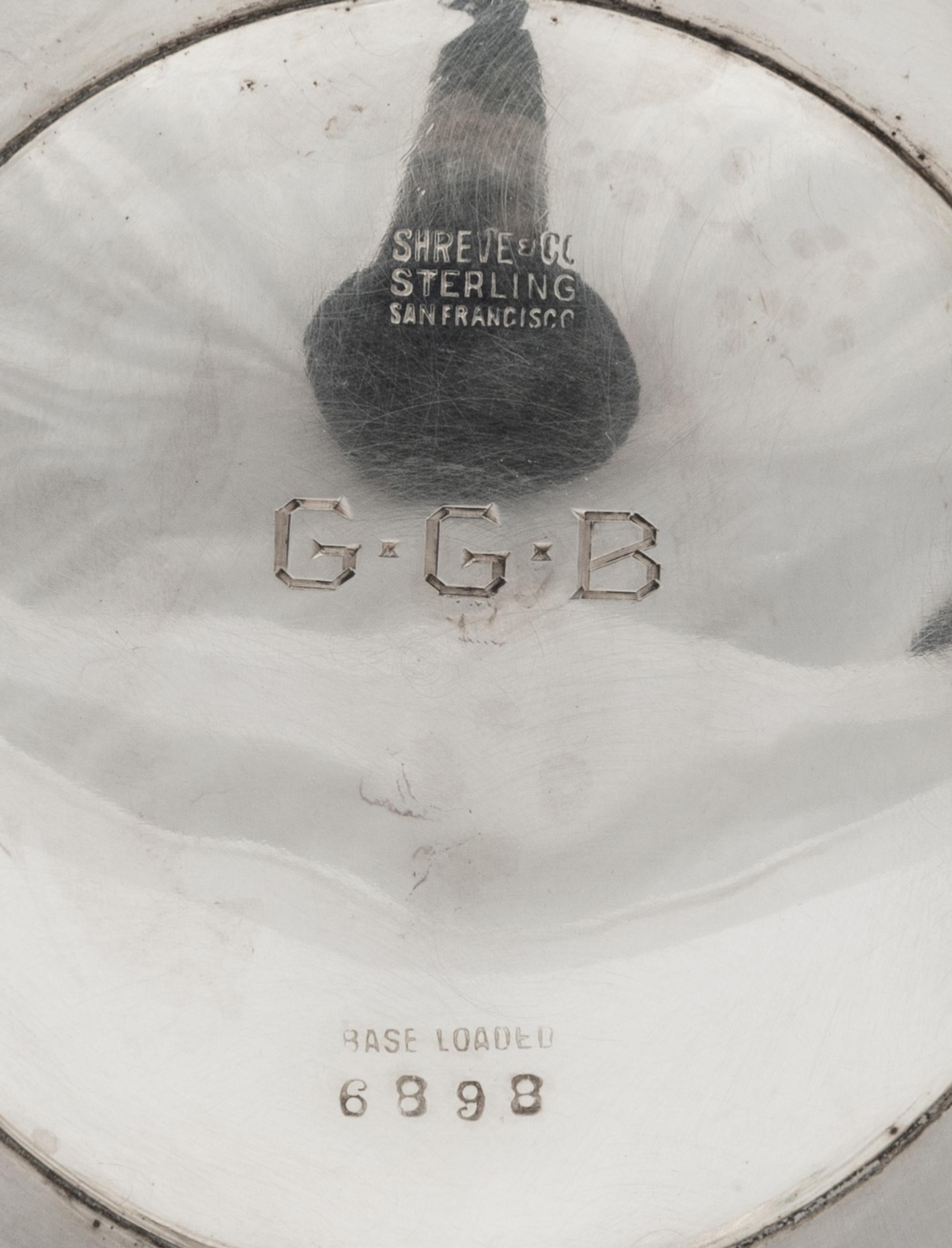A Shreve & Co. Silver Trumpet Vase