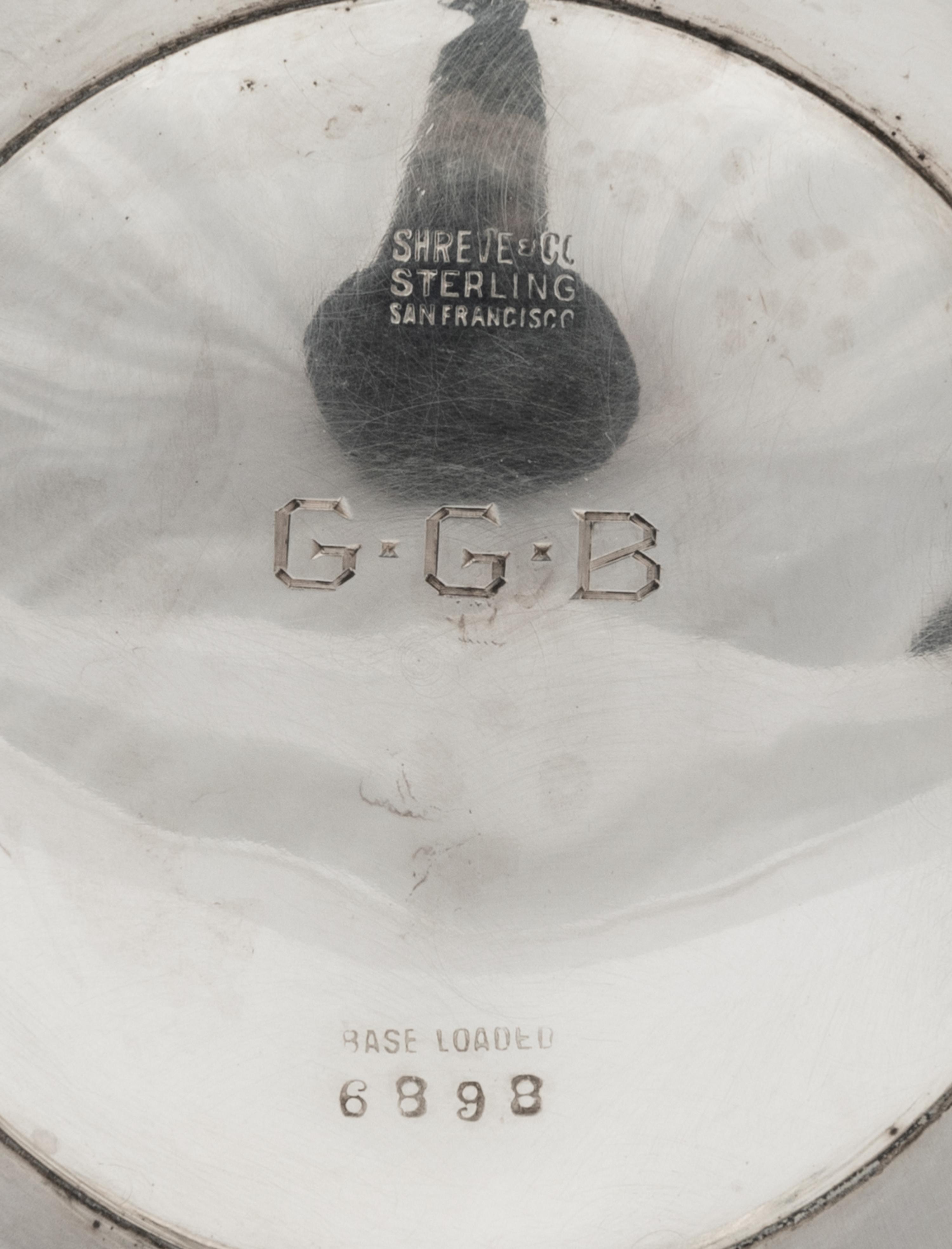 A Shreve & Co. Silver Trumpet Vase