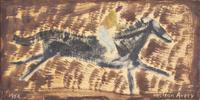 Milton Avery (American, 1885-1965) — Untitled (Black Horse) , 1956