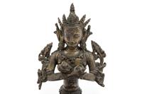 A Tibetan Bronze Seated Figure of Vajrasattva