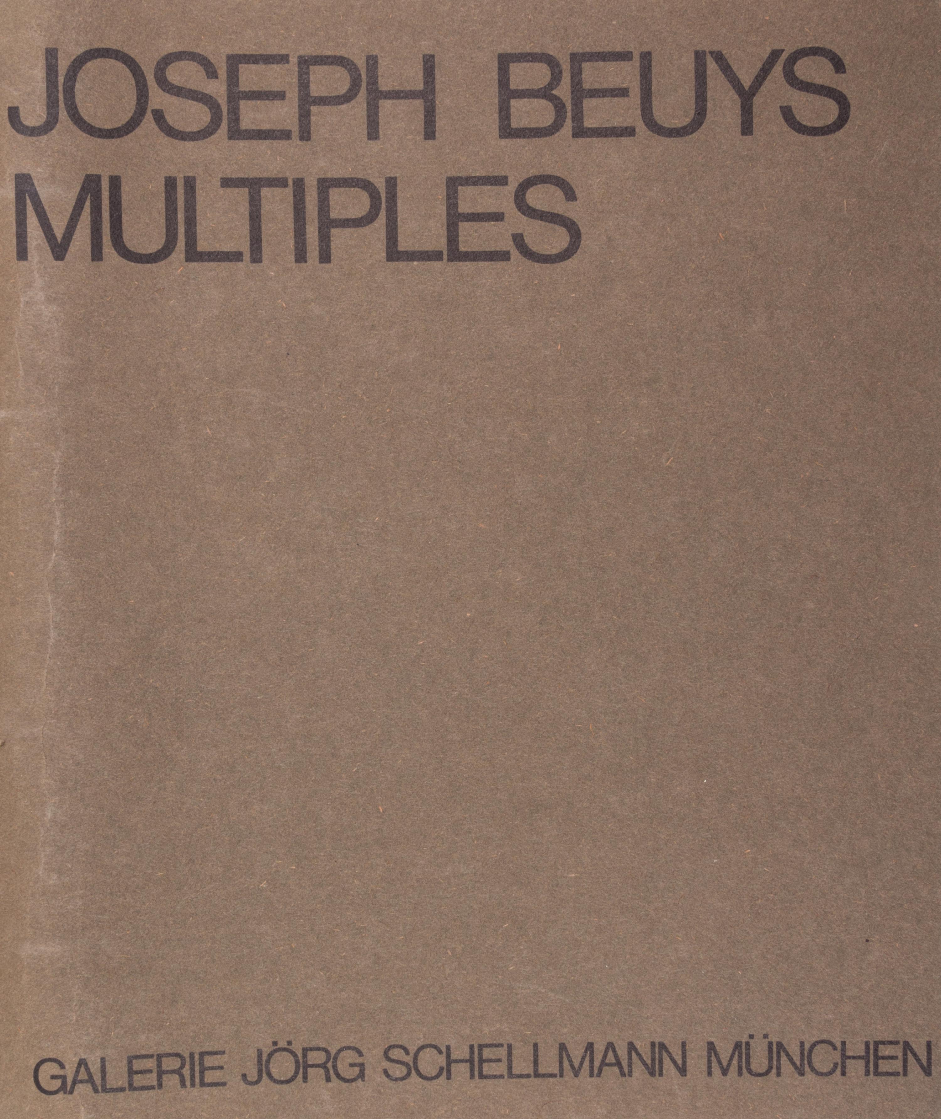 BEUYS, JOSEPH. Multiples + Grafik. Munich, 1971. Limited. With a felt postcard.