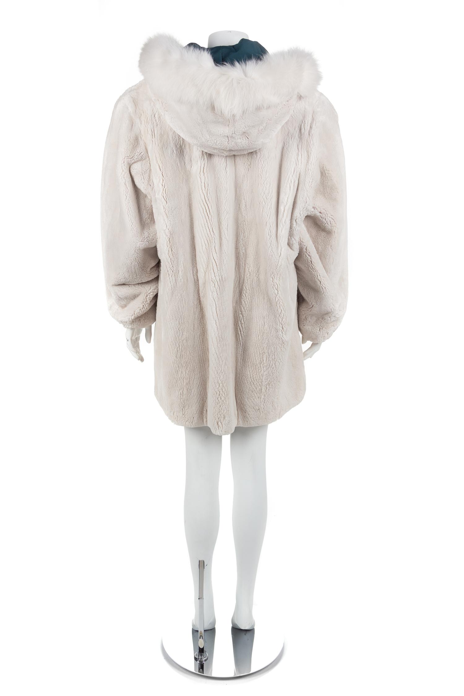 Shearling Lined Parka Coat, 1990-2000s