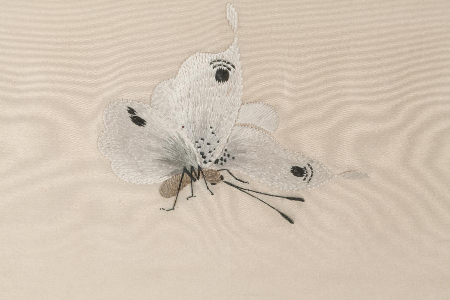 A Chinese Embroidered Silk Panel