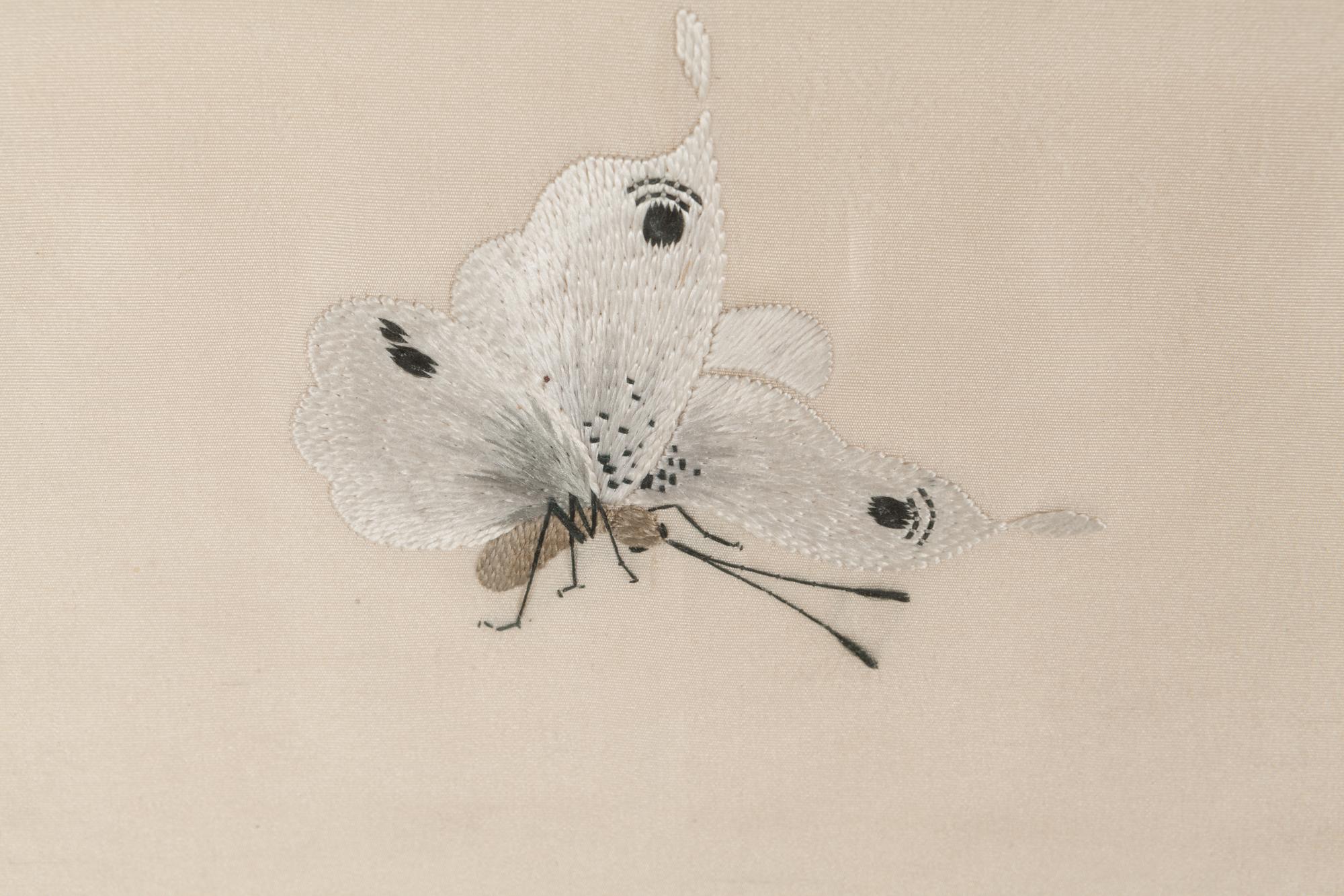 A Chinese Embroidered Silk Panel
