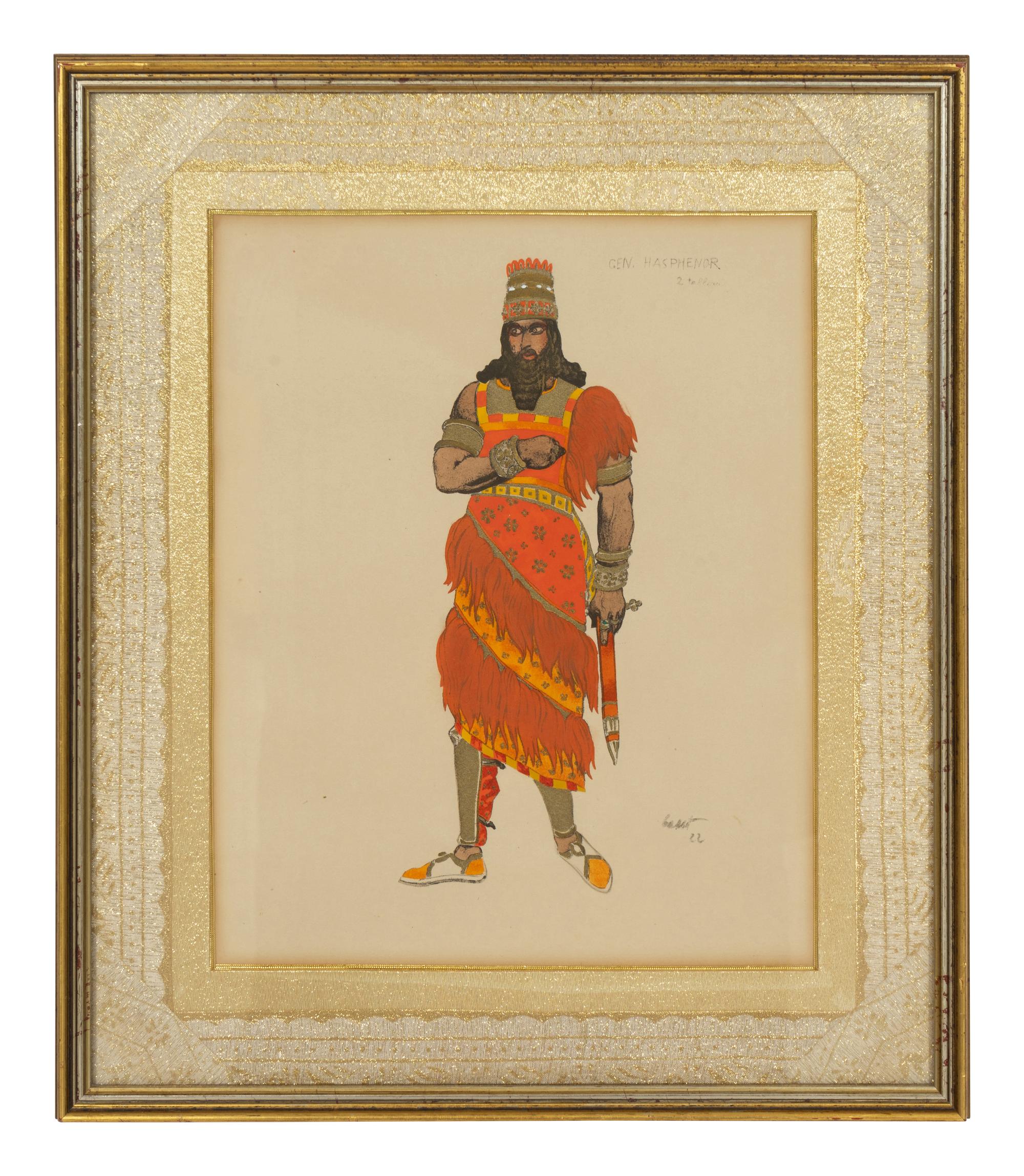 Group of Three Costume Designs for the Ballet Russes