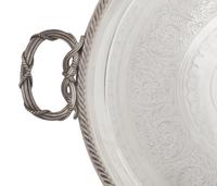 Two Victorian Silver-Plate Trays